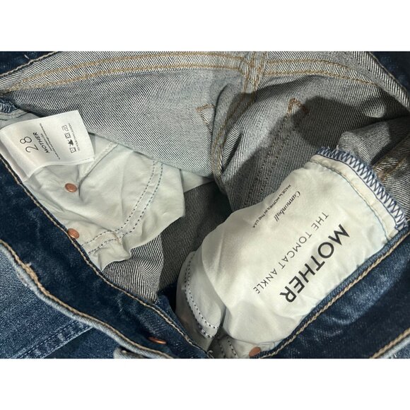 Mother The Tomcat Ankle Cannonball Crop Straight Jeans Size 28 in Cannonball - Picture 7 of 7